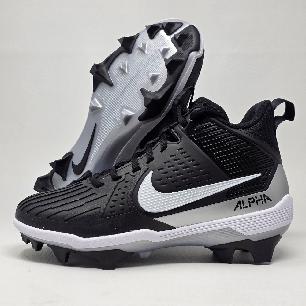 Nike Alpha Menace Strong Black Metallic Silver White II5139-010 Men’s Sz 9.5 New